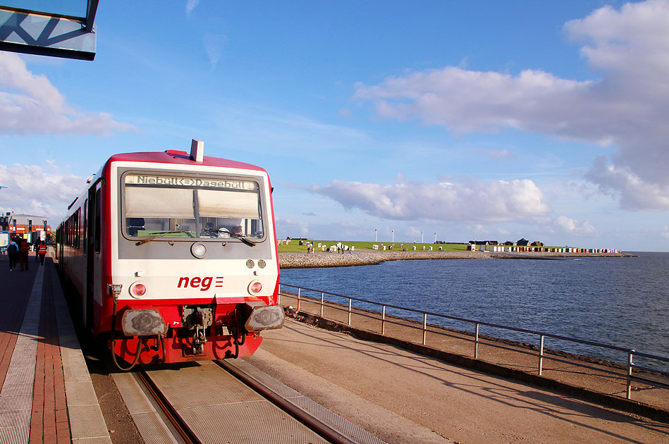 Die NEG in Dagebüll Mole - Mit der Bahn von Niebüll nach Dagebüll