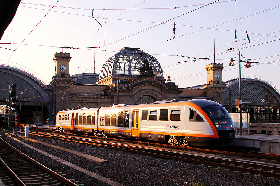 Der neue Trilex Desiro Triebwagen in Dresden Hbf