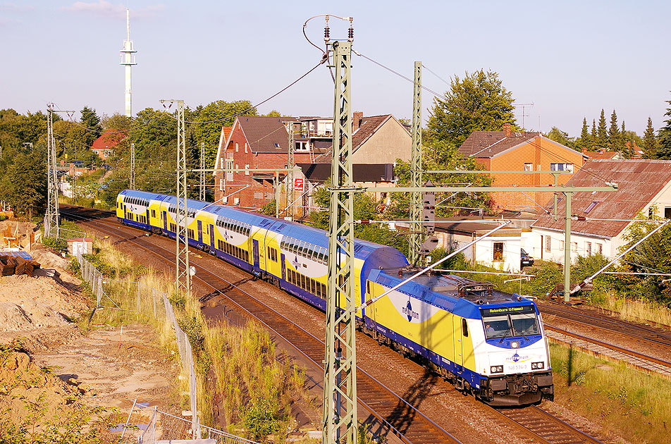 Ein Metronom im Bahnhof Buchholz