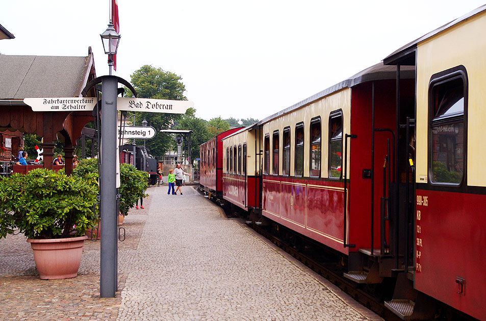 Der Bahnsteig vom Bahnhof Kühlungsborn West vom Molli