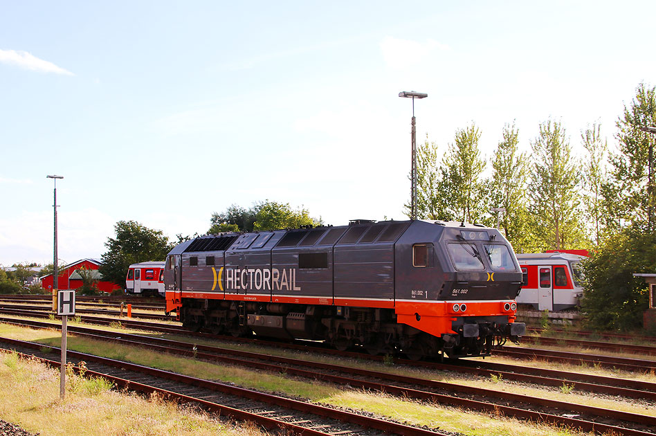 Eine Hectorrail Lok in Niebüll