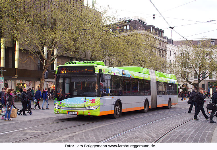 Üstra Hannover Solaris Hybrid-Bus am Hauptbahnhof
