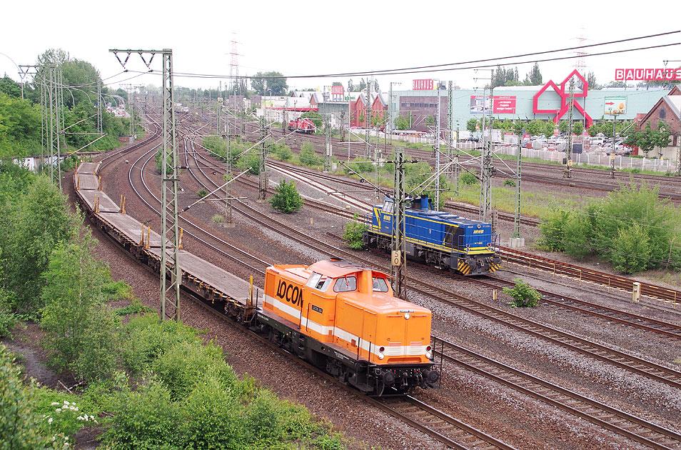 Bahnhohf Hamburg-Hamburg mit einer Locon V 100