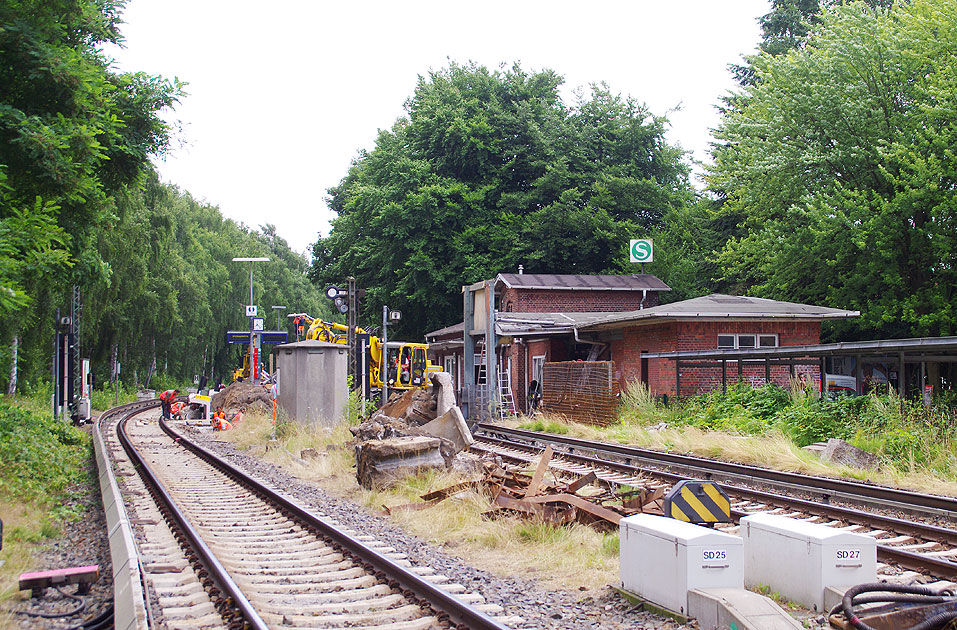 Der Umbau vom Bahnhof Sülldorf in den Hamburger Elbvororten