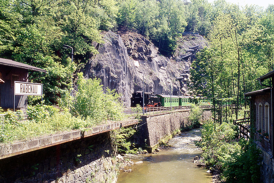 Der Bahnhof Rabenau an der Weißeritztalbahn