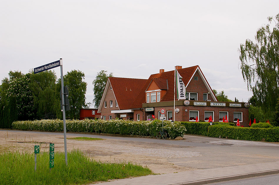 Der Bahnhof Teufelsort an der Hamburger Marschbahn