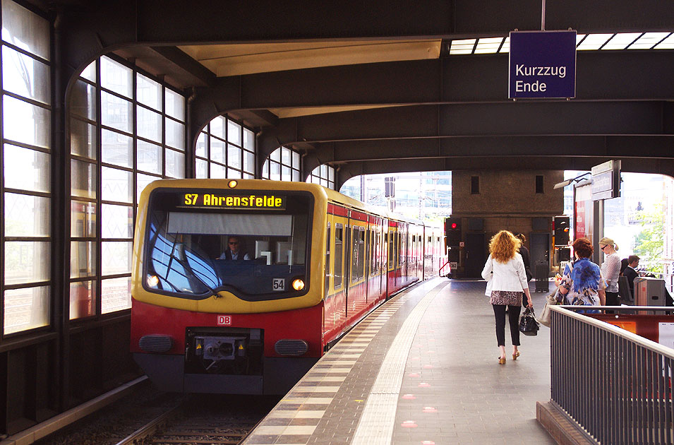 Eine S-Bahn in Berlin im Bahnhof Zoo