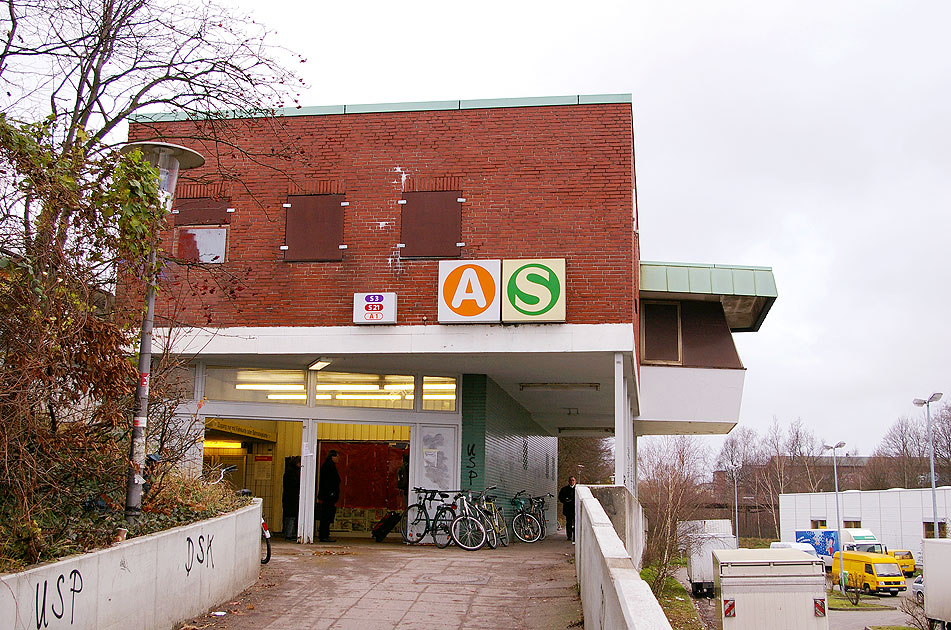 Der Bahnhof Diebsteich der Hamburger S-Bahn