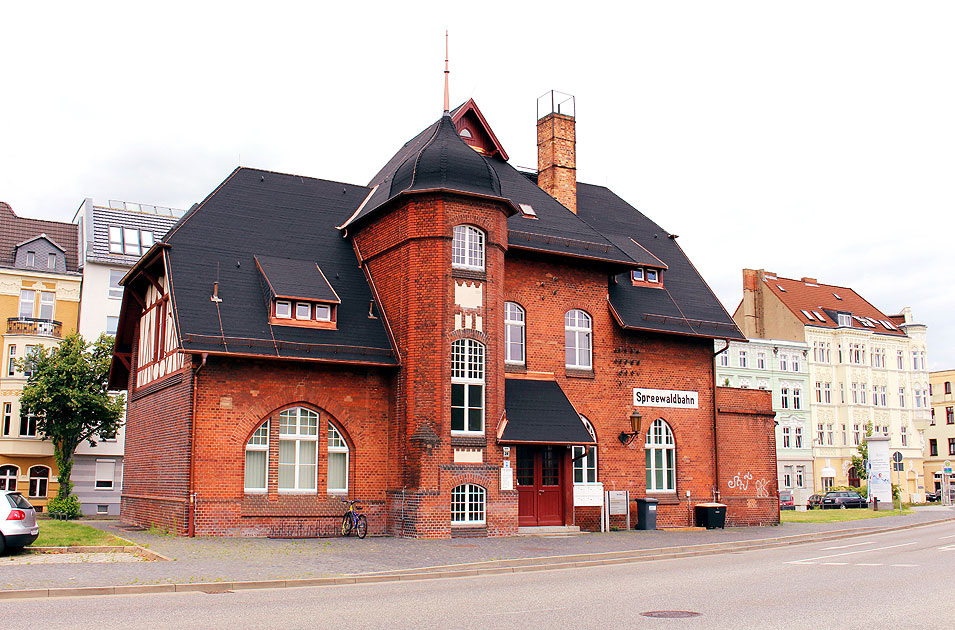 Der Spreewaldbahnhof der Spreewaldbahn in Cottbus