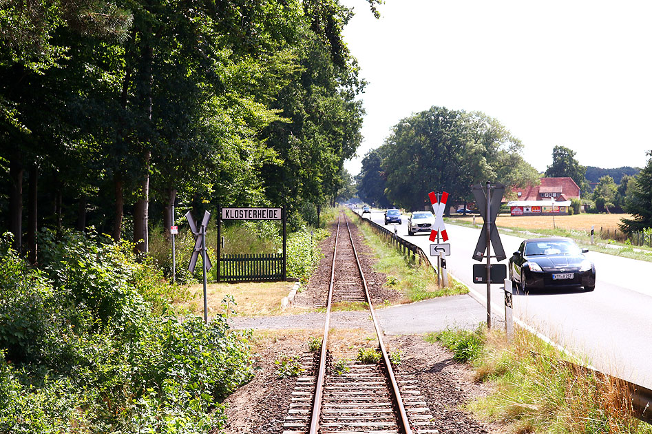 Der Bahnhof Klosterheide an der Museumsbahn Bruchhausen-Vilsen - Asendorf