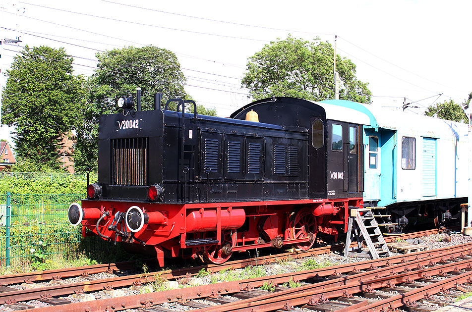 Die V 20 042 beim Verein Freunde der Marschbahn e.V. in Glückstadt