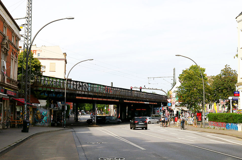 Die Sternbrücke in Hamburg an der Verbindungsbahn