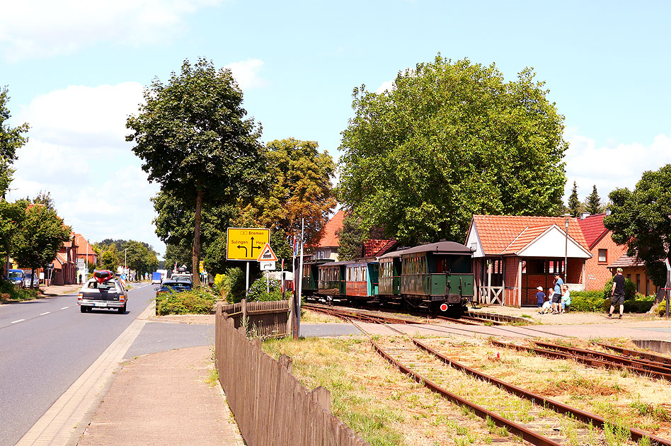 Der Bahnhof Asendorf der Museumsbahn von Bruchhausen-Vilsen nach Asendorf