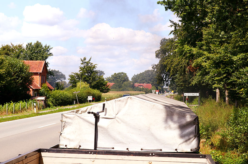 Der Bahnhof Klosterheide an der Museumsbahn von Bruchhausen-Vilsen nach Asendorf - Abkürzung HLKH