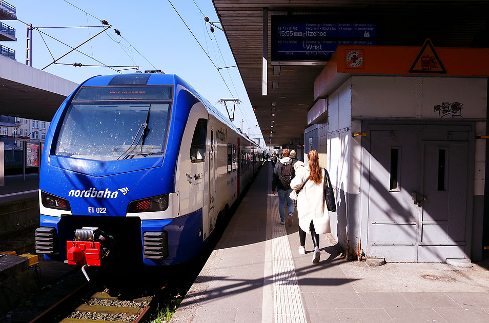 Der ET 022 im Einsatz bei der Nordbahn