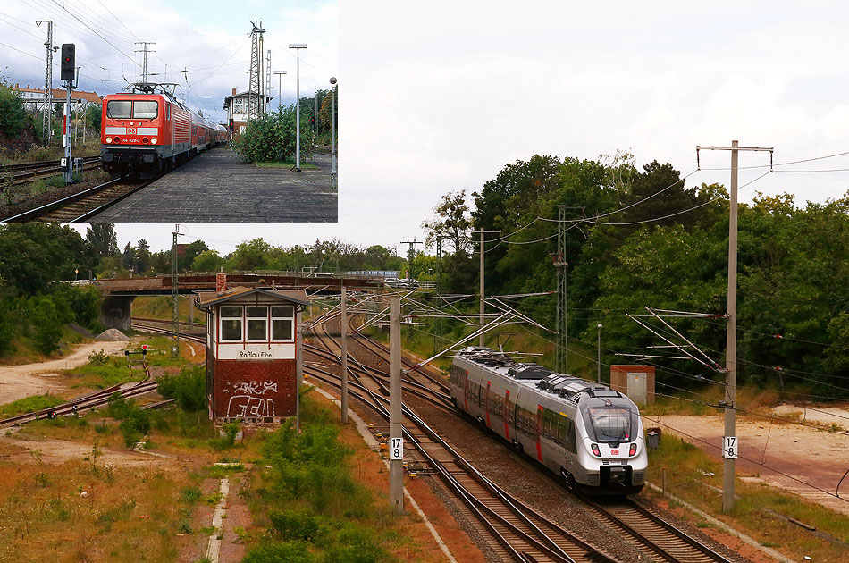 Eine Zeitenwende im Bahnhof Roßlau Elbe