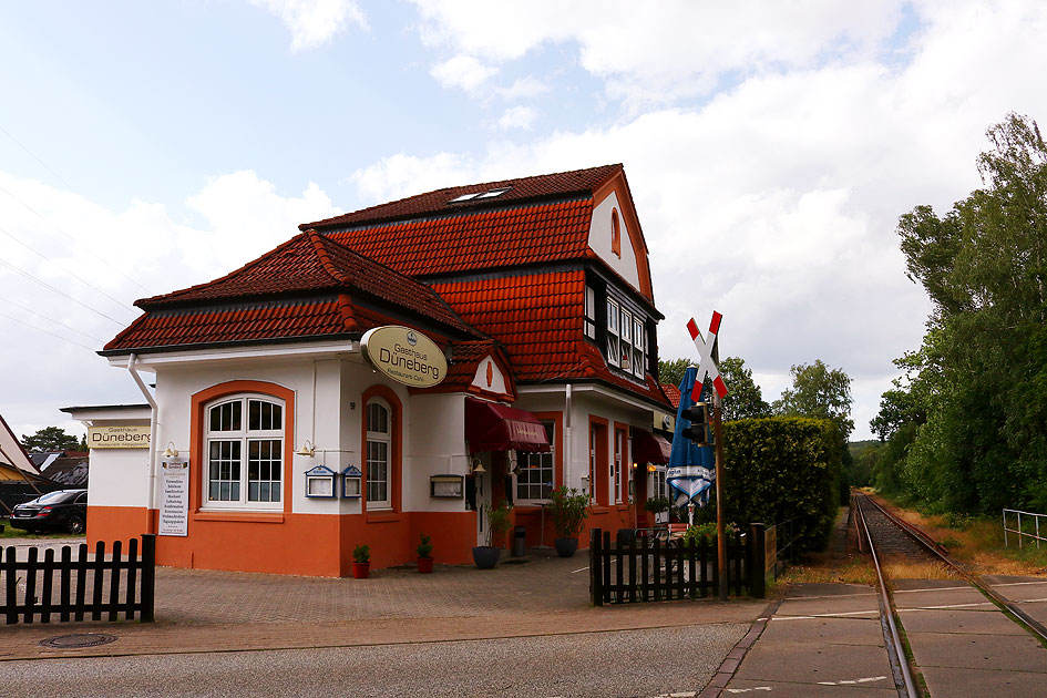 Der Bahnhof Düneberg an der Bergedorf-Geesthachter Eisenbahn