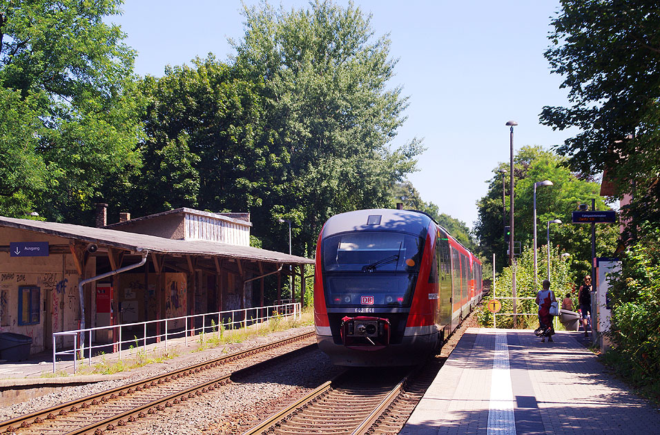 Der Bahnhof Langebrück bei Dresden