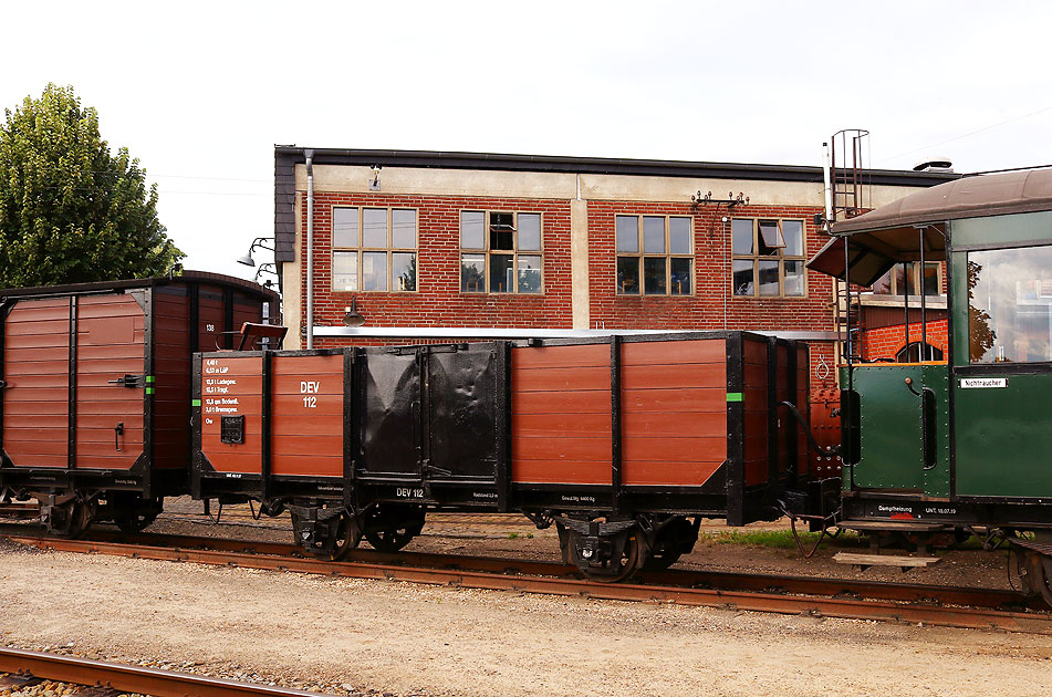 Der DEV Güterwagen 112 im Bahnhof Bruchhausen-Vilsen