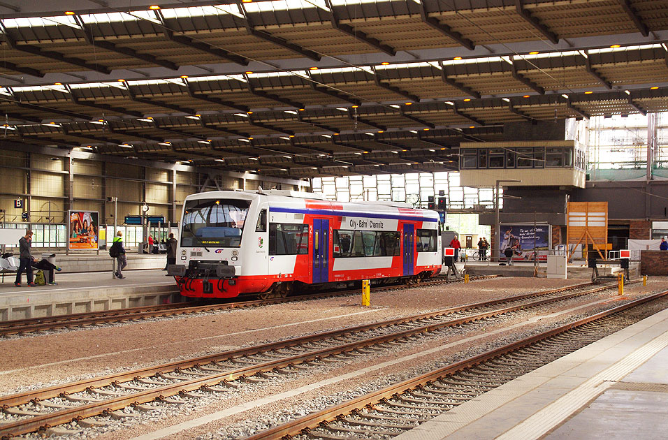 Foto City Bahn Chemnitz Regio Shuttle Triebwagen in Chemnitz Hbf