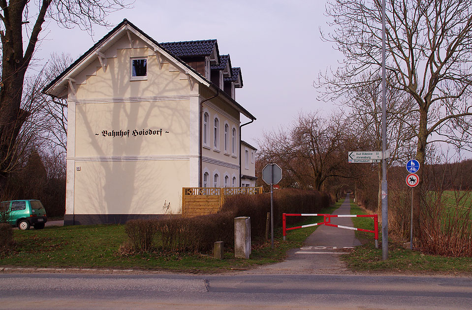 Der Bahnhof Hoisdorf an der Südstormarnschen Kreisbahn