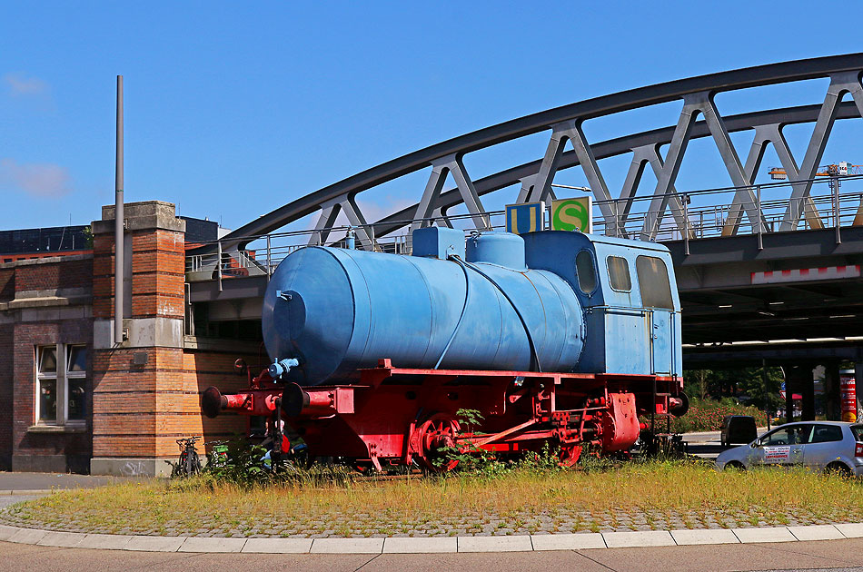 Dampfspeicherlok am Bahnhof Hamburg-Harburg