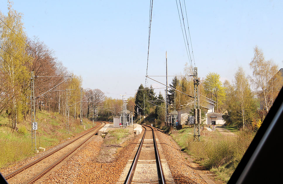 Der Bahnhof Niederbobritzsch