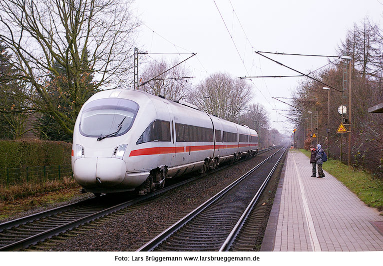 Diesel ICE der Baureihe 605 im Bahnhof Prisdorf