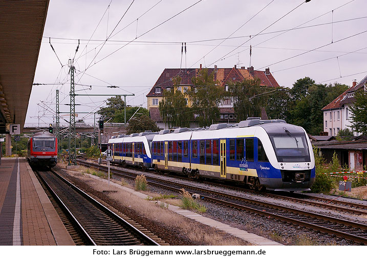 Eurobahn Lint Triebwagen in Hildesheim Hbf