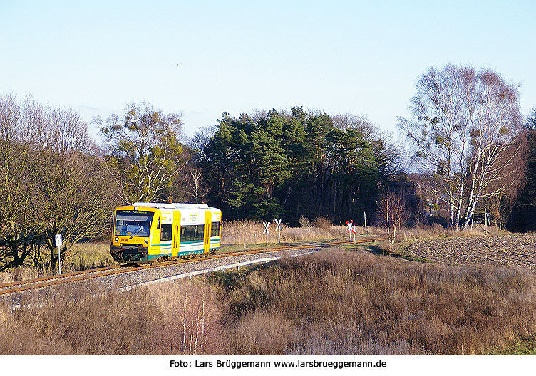 ODEG Regio Shuttle in Alt Hüttendorf in Brandenburg