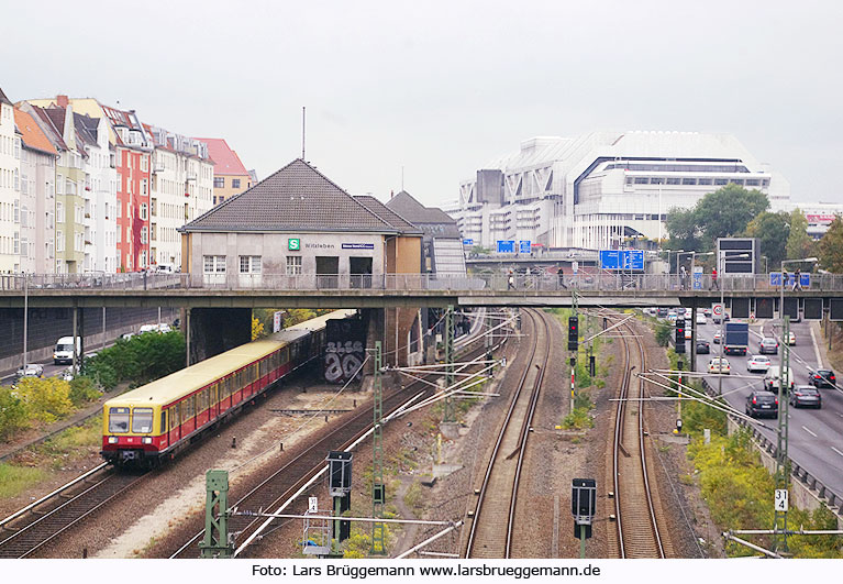 Der S-Bahn Bahnhof Berlin-Witzleben heute Messe Nord / ICC