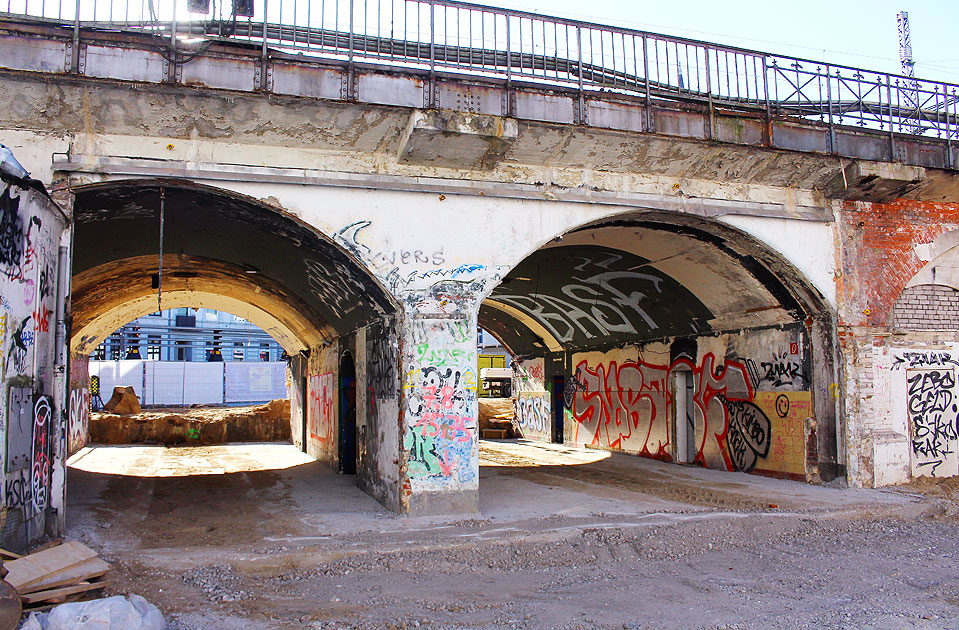 Die Sternbrücke in Hamburg an der Verbindungsbahn
