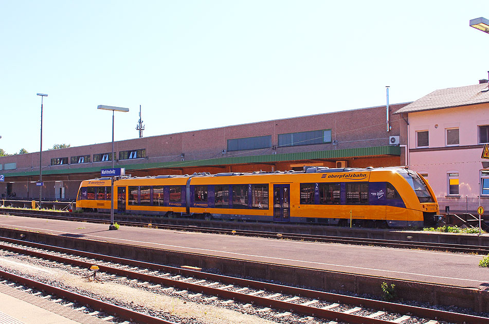 Die Oberpfalzbahn im Bahnhof Marktredwitz