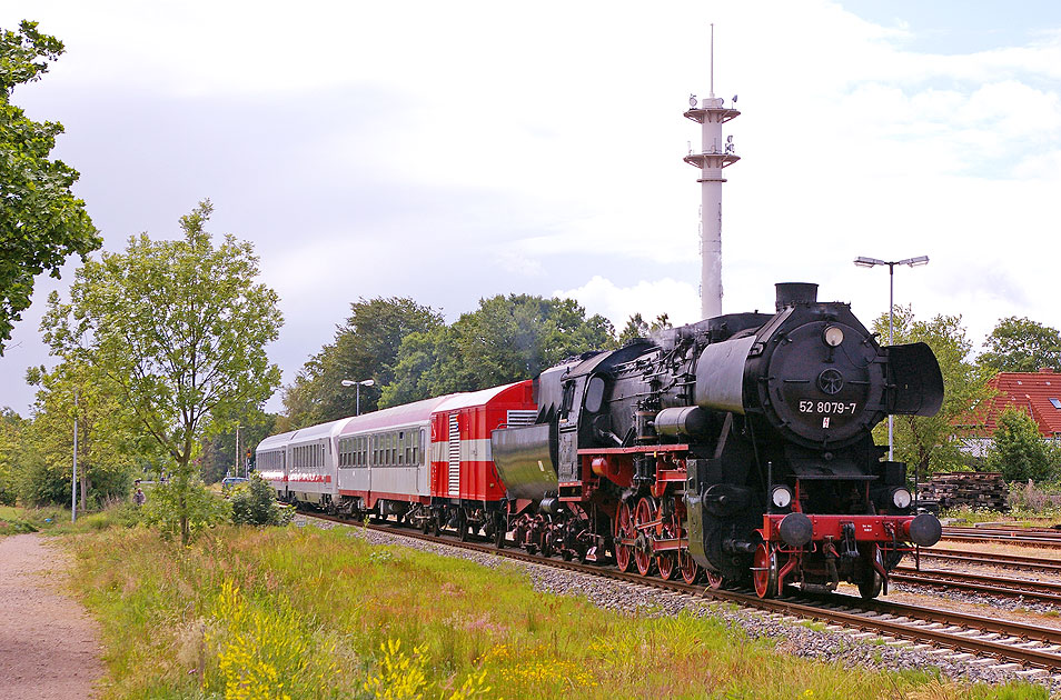 Dampflokeinsatz bei der NEG Niebüll zwischen Niebüll und Dagebüll
