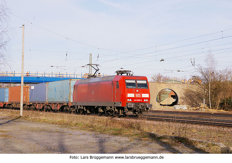 DB Baureihe 145 im Bahnhof Tostedt