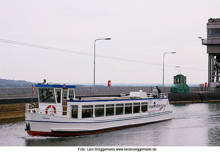 Das Schiff Luise im Schiffshebewerk Niederfinow