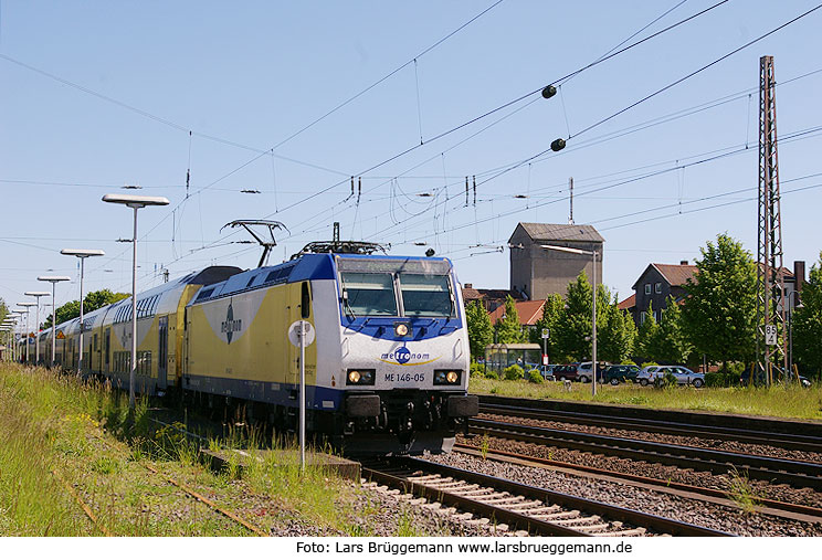 Ein Metronom im Bahnhof Suderburg