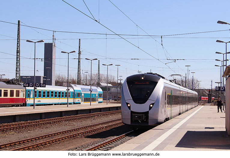 MRB Elektro-Triebwagen Baureihe 440 oder 1440 in Hof Hbf