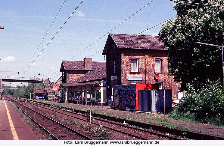 Der Bahnhof Horneburg an der Unterelbebahn vor dem Umbau für die S-Bahn