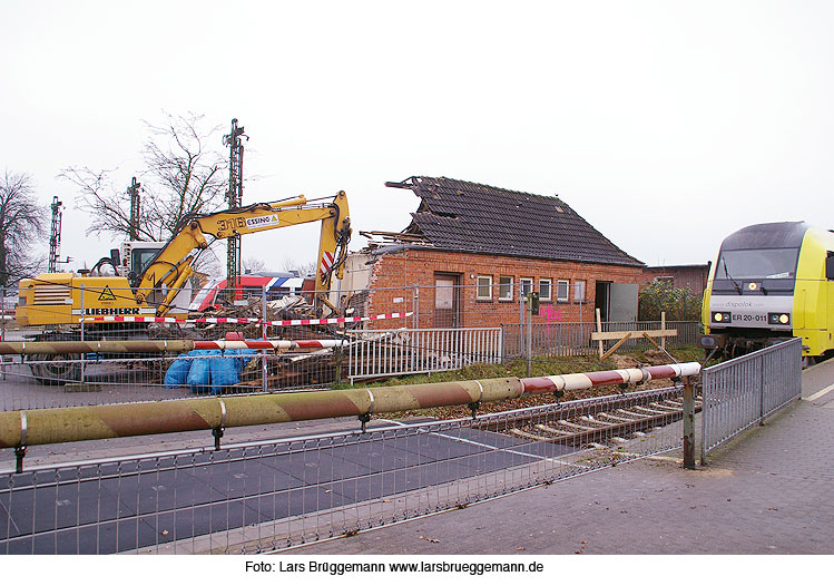 Der Bahnhof Heide an der Marschbahn von Hamburg nach Westerland