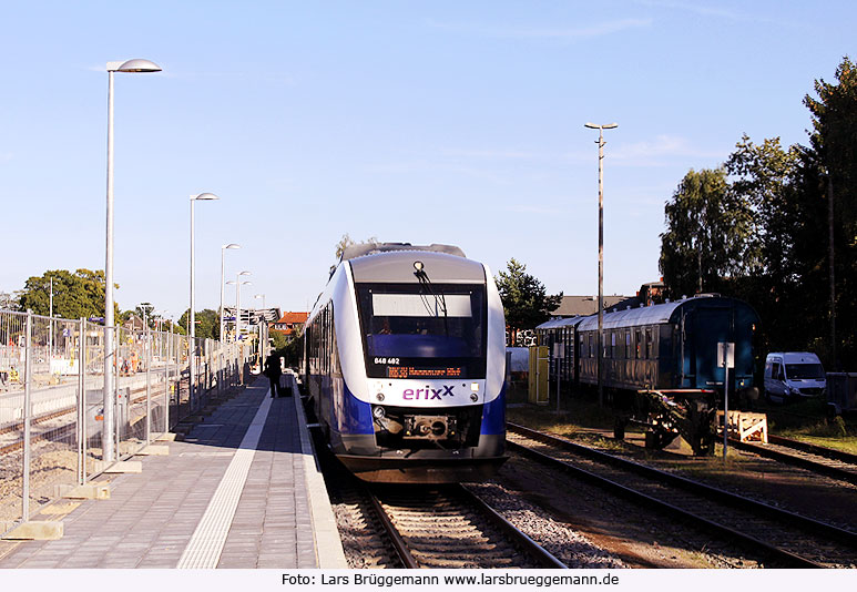 Ein Erixx Lint im Bahnhof Soltau