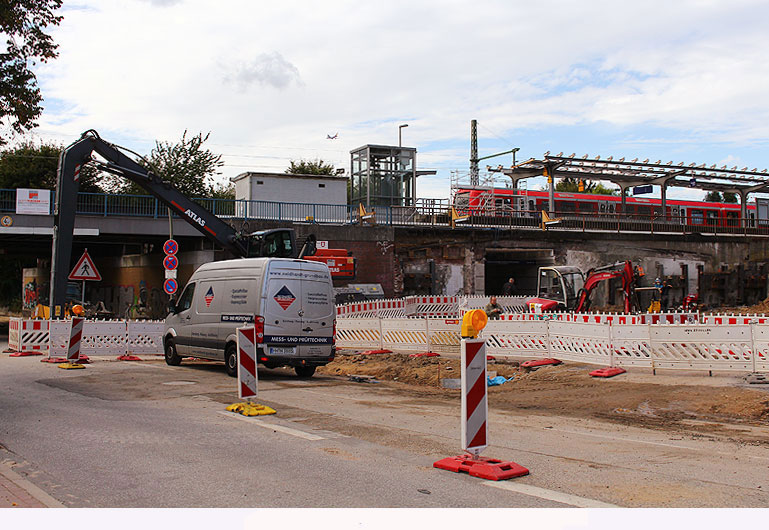 Der Bahnhof Alte Wöhr der Hamburger S-Bahn