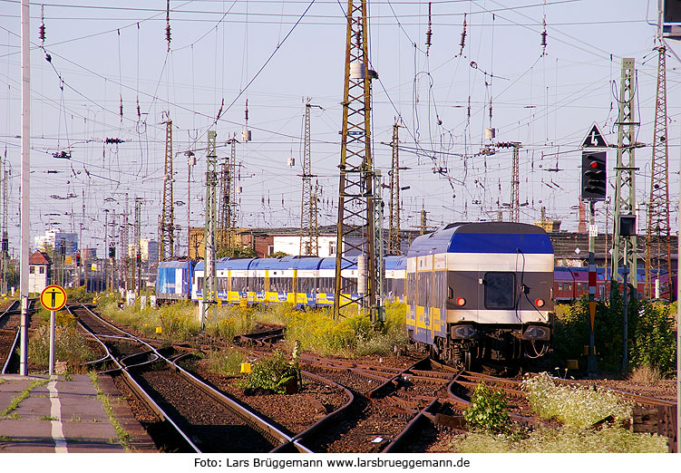 Marschbahnwagen der NOB in Leipzig Hbf