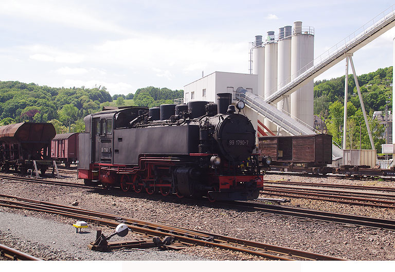 Die SDG Dampflok 99 1790 der Weisseritztalbahn - gebaut vom Lokomotivbau Karl Marx Babelsberg