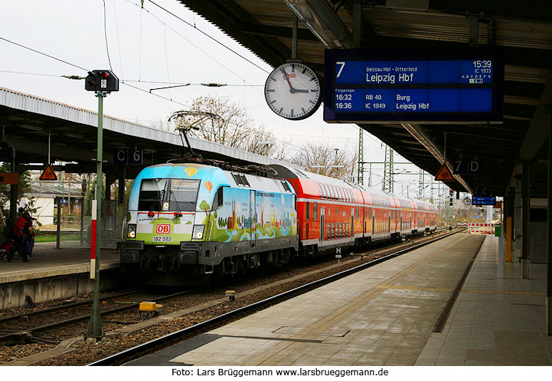 DB Baureihe 182 in Magdeburg Hbf