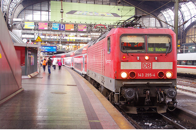 Die DB Baureihe 143 in Hamburg Hbf