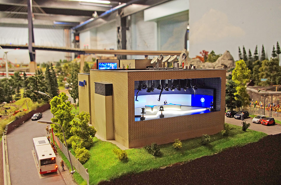 Das Tagesschau Studio im Miniatur Wunderland