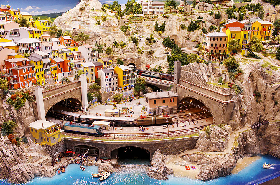 Der Italien-Abschnitt im Miniatur Wunderland in Hamburg
