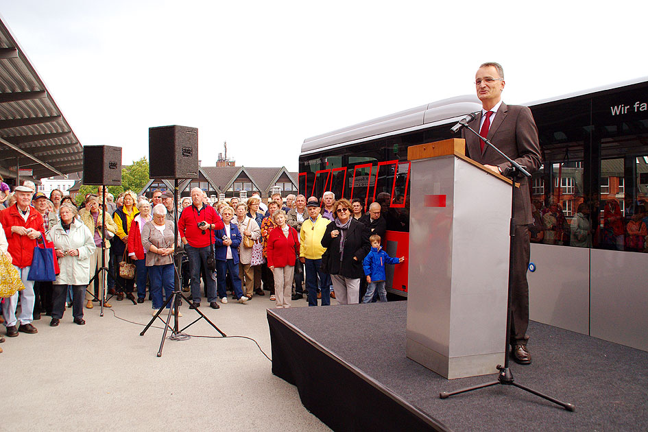 Staatsrat Andreas Rieckhof (SPD) in Hamburg-Bergedorf