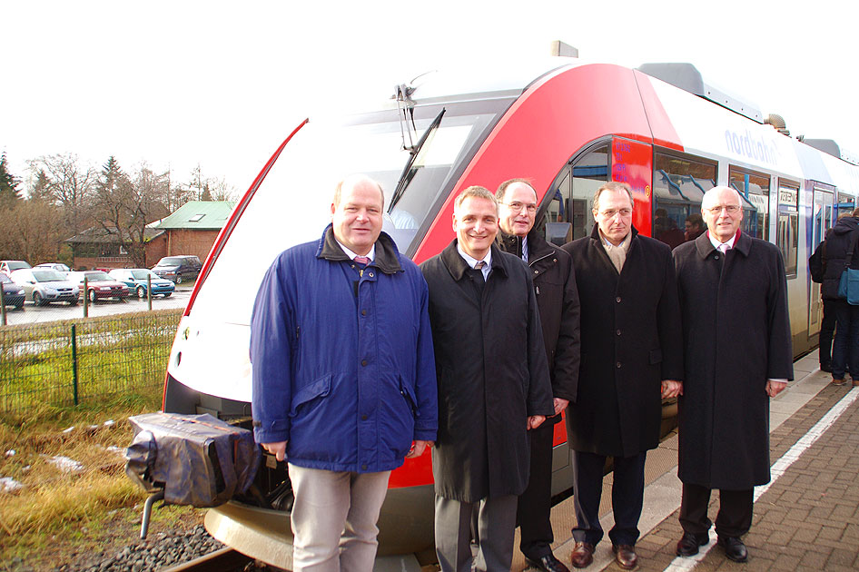 Nordbahn im Bahnhof Hohenwestedt